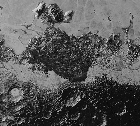 Champ de dunes sur Pluton