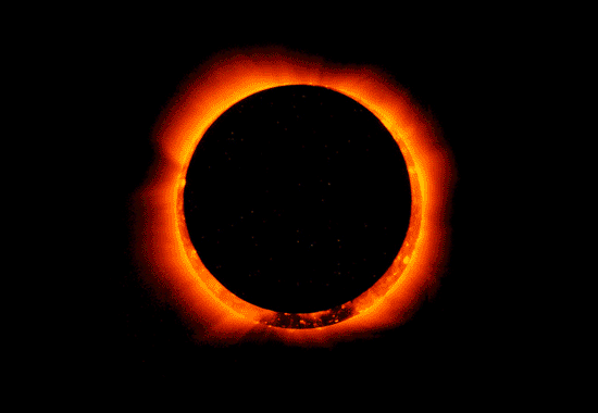 Diaporama de l'éclipse annulaire du 21 mai 2012