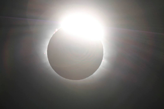 Eclipse du 20 mars 2015 en Islande. © J.M. Lecleire/Ciel et Espace Photos.