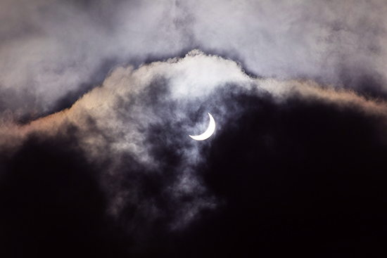 Eclipse du 20 mars 2015 à Quimper. © Laurent Laveder/Ciel et Espace Photos 