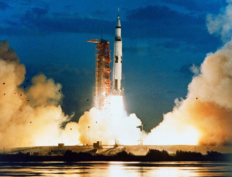 9 novembre 1967, la première Saturne 5 décolle : « C'est énorme ! Tout  tremble »